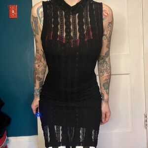 Elegant Black Lace Dress